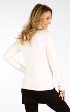 Dámsky rolák s dlhým rukávom 7F128 LITEX Biela