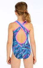 Dievčenské plavky jednodielne športové 6G411 LITEX 