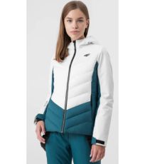 Dámska lyžiarska bunda H4Z21-KUDN006 4F WHITE