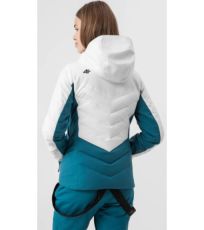 Dámska lyžiarska bunda H4Z21-KUDN006 4F WHITE