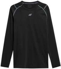 Pánske termo tričko H4Z21-TSMLF011 4F DEEP BLACK