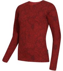 Dámske tričko s dlhým rukávom OPESA ALPINE PRO merlot
