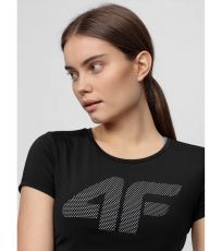 Dámske funkčné tričko NOSH4-TSDF004 4F DEEP BLACK