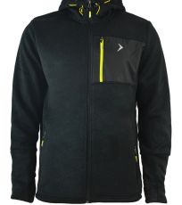 Pánska fleecová mikina HOZ18-PLM606 Outhorn deep black melange