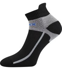 Unisex športové ponožky - 3 páry Glowing VoXX® čierna
