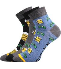 Pánske trendy ponožky - 3 páry Piff 01 VoXX® mix