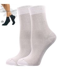 Silonové ponožky COTTON 60 DEN Lady B bianco