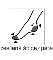 Silonové ponožky COTTON 60 DEN Lady B nero