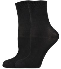 Silonové ponožky COTTON 60 DEN Lady B nero