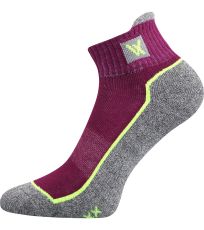Unisex športové ponožky - 3 páry Nesty 01 Voxx fuxia