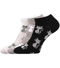 Dámske vzorované ponožky - 3 páry Piki 55 Boma mix B
