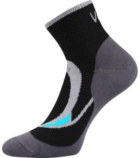 Dámske športové ponožky - 3 páry Lira Voxx čierna