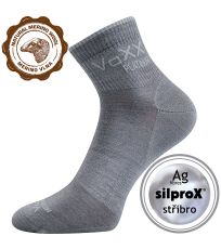 Pánske ponožky so zosilnenou pätou Radik Voxx svetlo šedá