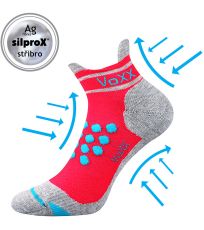 Unisex kompresné ponožky Sprinter Voxx neón ružová