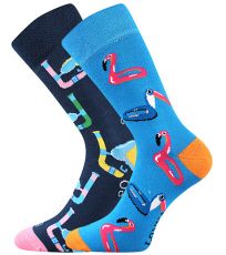 Dámske vzorované ponožky - 1-3 páry Doble mix Lonka vzor KP