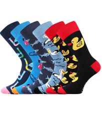 Dámske vzorované ponožky - 1-3 páry Doble mix Lonka