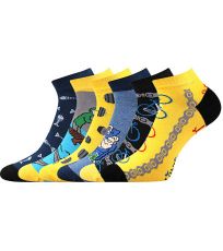 Dámske vzorované ponožky - 3 páry Dabl Lonka