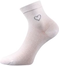 Dámske ponožky s voľným lemom - 3 páry Filiona Lonka biela