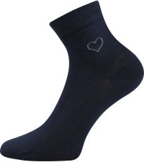 Dámske ponožky s voľným lemom - 3 páry Filiona Lonka tmavo modrá