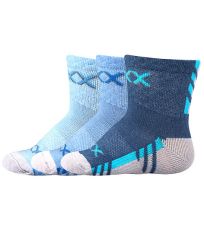 Dojčenské ponožky s jemným lemom - 3 páry Piusinek Voxx