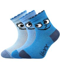 Detské vzorované ponožky - 3 páry Kukik VoXX®