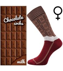 Unisex trendy ponožky Chocolate Lonka MILK dámske