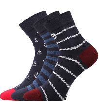 Unisex trendy ponožky - 3 páry Dedot Lonka mix E