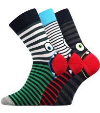 Detské vzorované ponožky - 2-3 páry Ksichtik Boma mix C