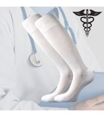 Unisex zdravotné podkolienky Medi knee VoXX® biela