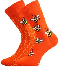 Unisex trendy ponožky Doble Sólo Lonka vzor 13 - včielky