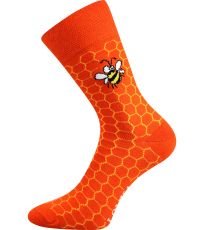 Unisex trendy ponožky Doble Sólo Lonka vzor 13 - včielky