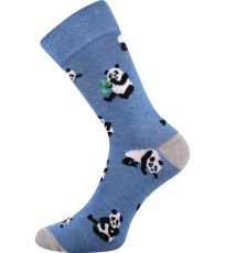 Unisex trendy ponožky Doble Sólo Lonka vzor 16 - panda