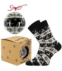 Unisex ponožky s vianočným motívom Elfi Lonka strieborná