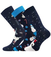 Unisex ponožky - 3 páry Vánoční Boma