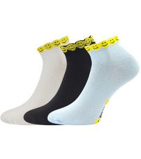Dámske vzorované ponožky - 3 páry Piki 68 Boma mix A