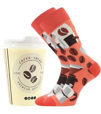 Unisex trendy ponožky Coffee socks Lonka