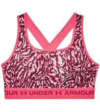 Dámska kompresný podprsenka UA Crossback Mid Print Under Armour