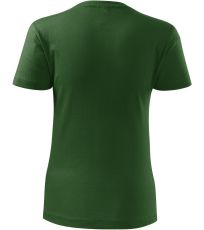 Dámske tričko Classic New Malfini fľaškovo zelená