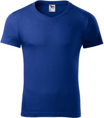 Pánske tričko Slim fit V-NECK Malfini kráľovská modrá