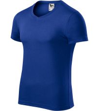 Pánske tričko Slim fit V-NECK Malfini kráľovská modrá