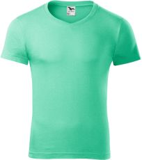 Pánske tričko Slim fit V-NECK Malfini mätová