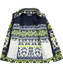 Detská fleecová mikina EFLINO ALPINE PRO lime green